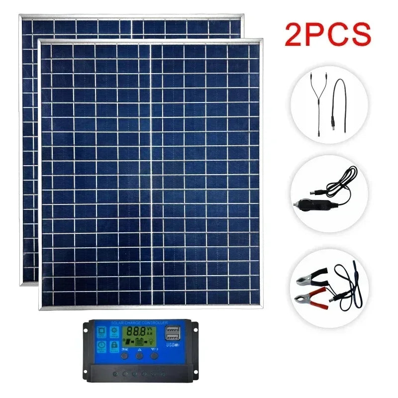 500W–1000W Solar Panel Kit — Complete Off-Grid Solar System for Home, RV & Cabin