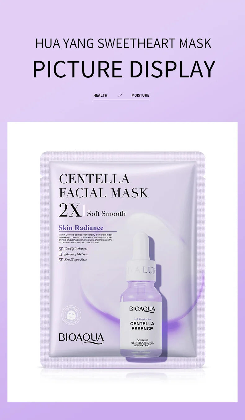 BIOAQUA Centella Collagen Hydrating Face Masks — 20 Pack