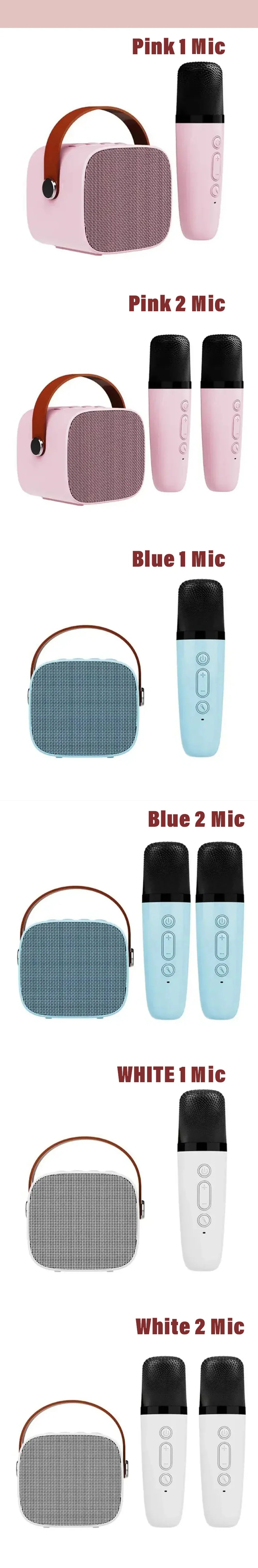 Wireless Dual Microphone Karaoke Machine — Bluetooth HIFI Speaker