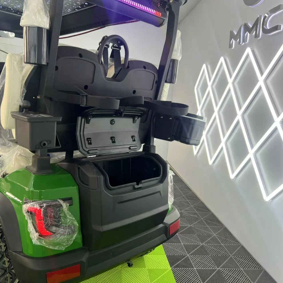 Grey Electric Golf Cart — 4 Seater 48V/60V/72V 5KW Street Legal Hunting Cart