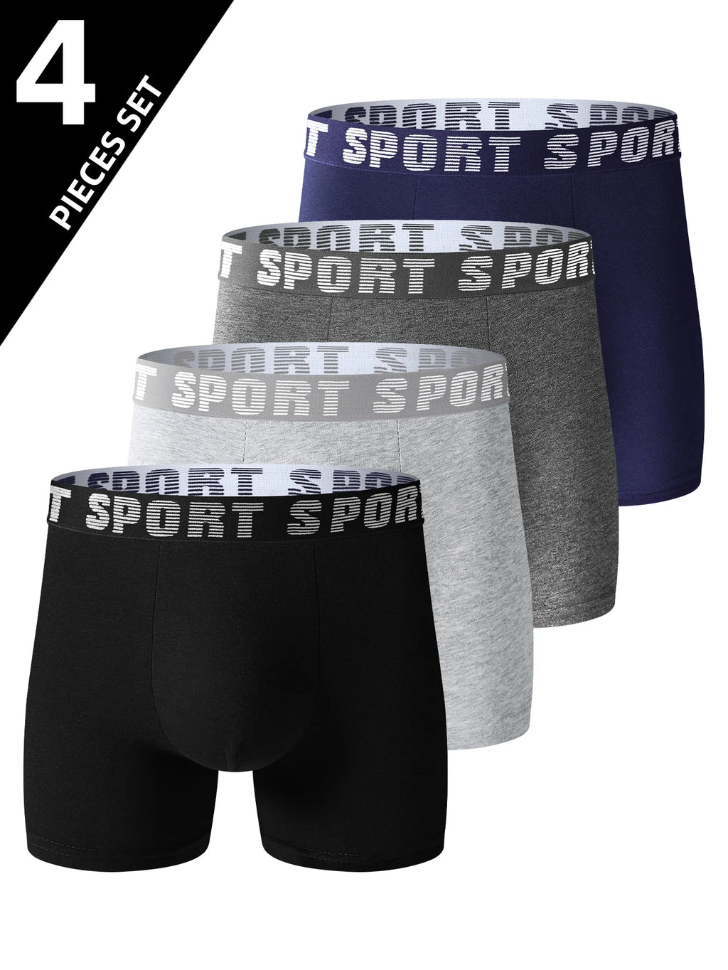 Men's Long-Leg Stretch Underwear, 4-Pack
