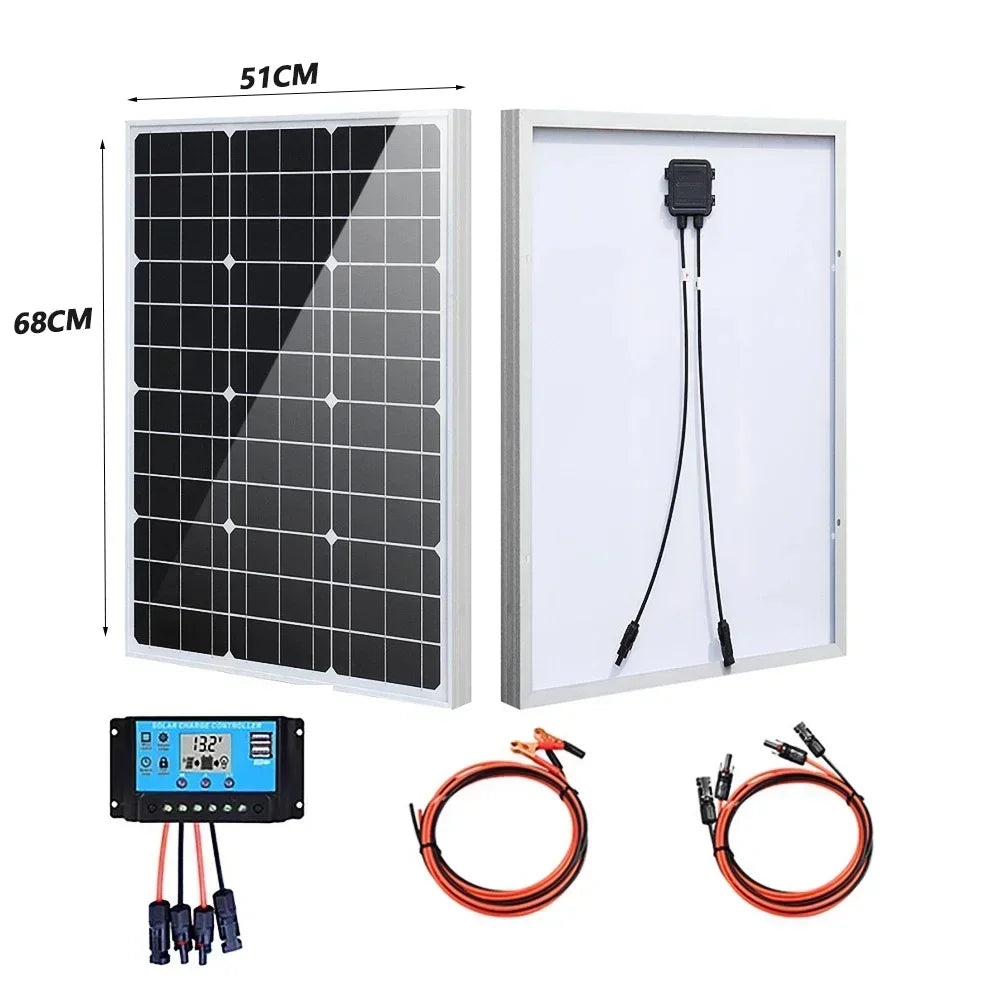 Premium 1000W–3000W Commercial-Grade Rigid Waterproof Solar Panel – Reinforced Glass Construction
