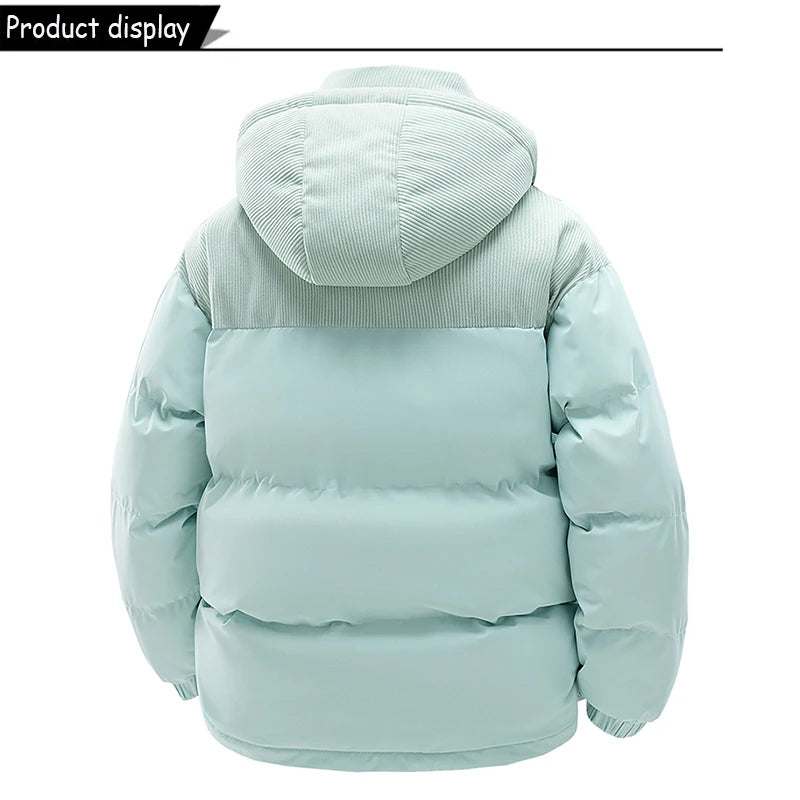 Men's Removable Hooded Windbreaker Parka Jacket – Warm Casual Outerwear for Autumn & Winter