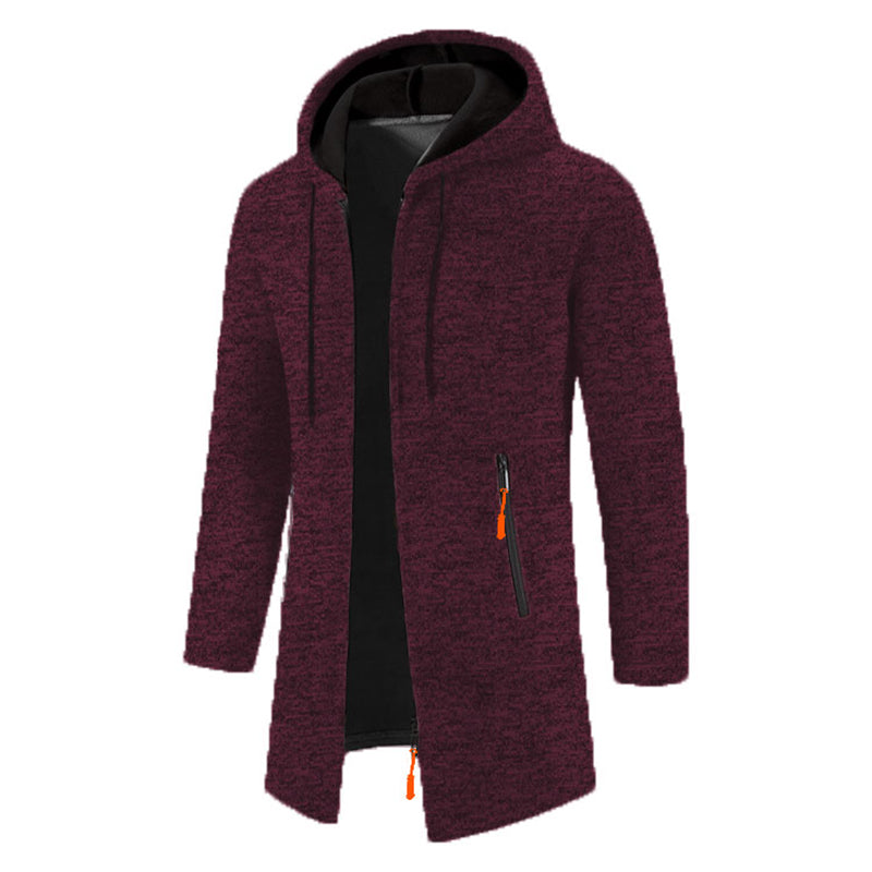 Men's Longline Zip-Up Hoodie