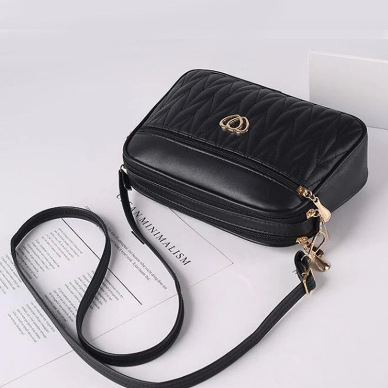 Soft PU Alligator Flap Crossbody Bag – Tassel Shoulder Purse for Women