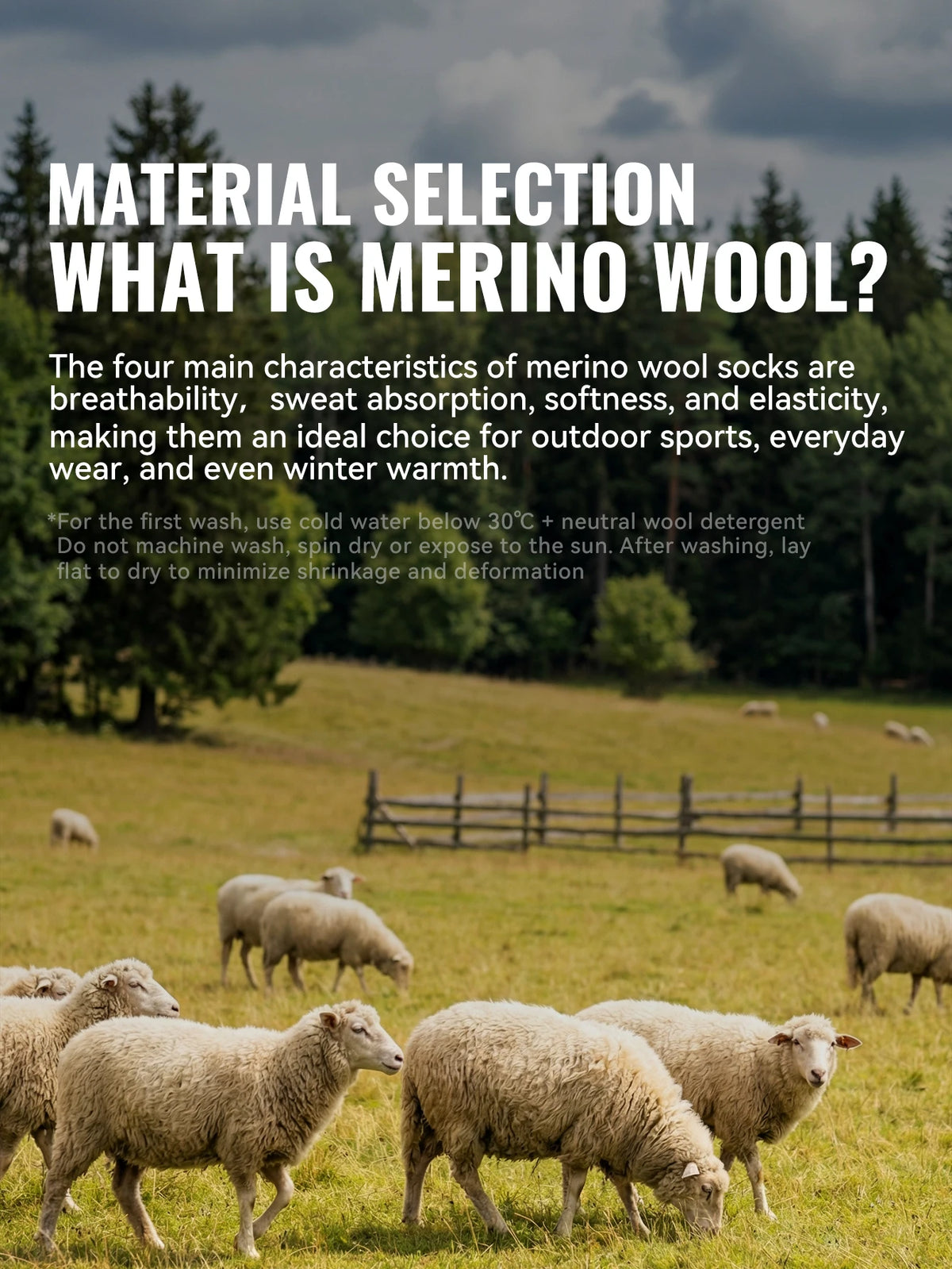 Merino Wool Five-Toe Socks for Running & Hiking