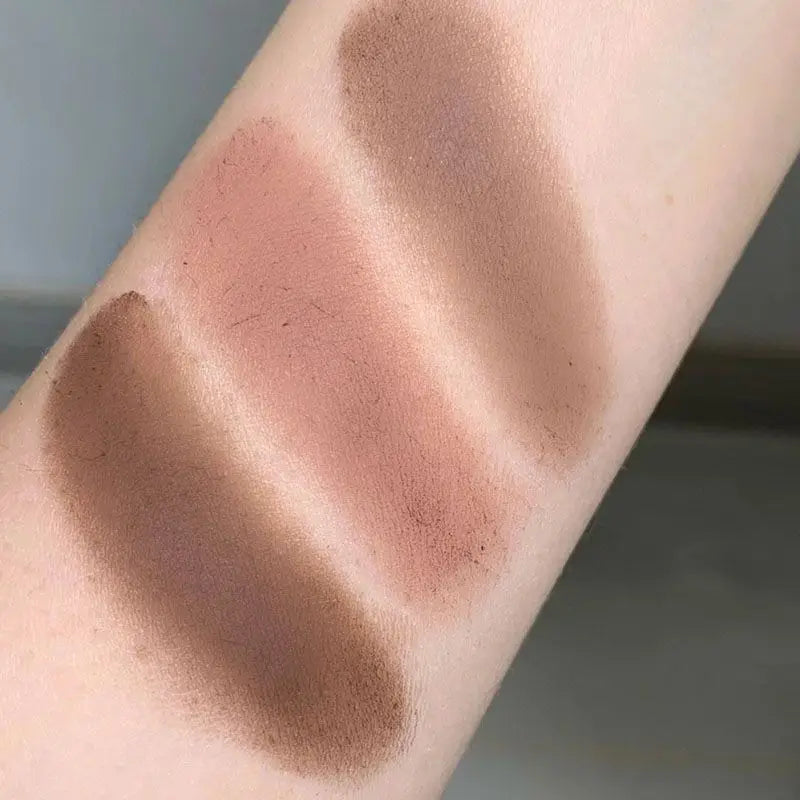 9-Color Knit Button Eyeshadow Palette — Pearl, Matte & Earth Tones