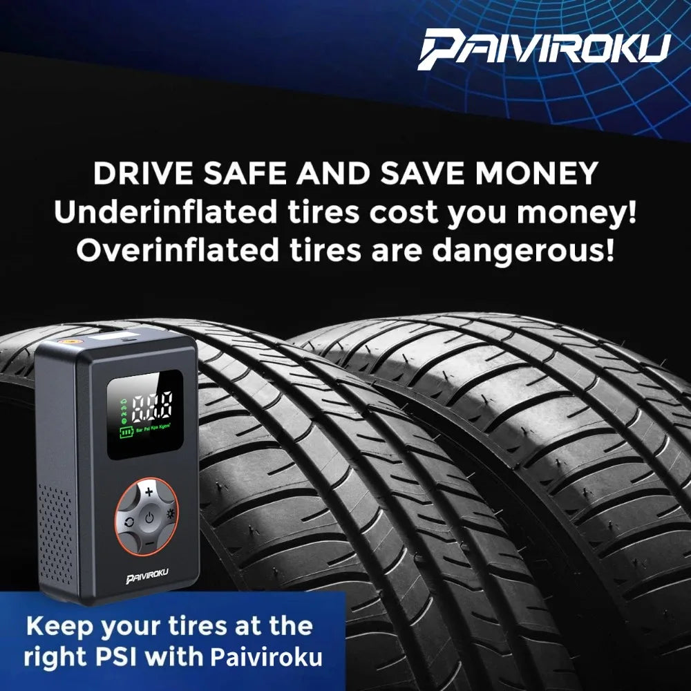 Cordless Tire Inflator with Digital Gauge, 150 PSI