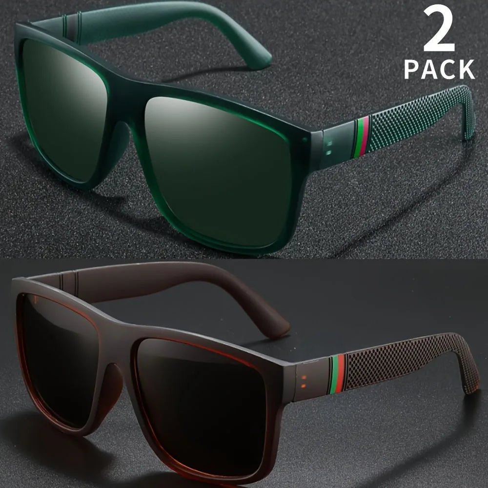 Polarized Fashion Sunglasses — UV Protection Square Frame for Men & Women