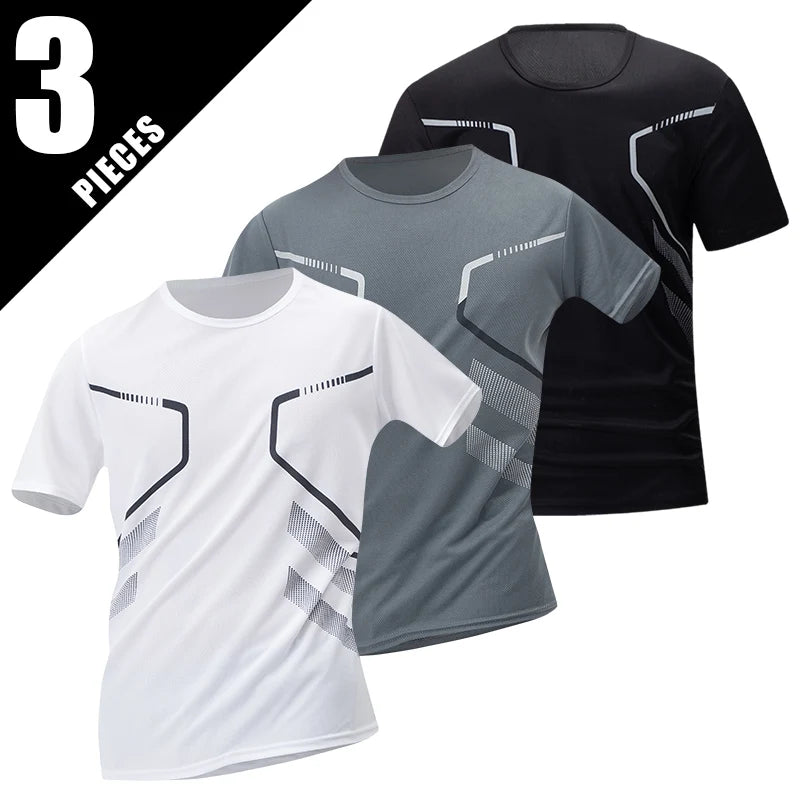Men's Gradient Quick-Dry Sport T-Shirt — Multi-Pack Athletic Tees