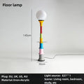 Colorful Floor Lamp – Memphis-Inspired Globe Design