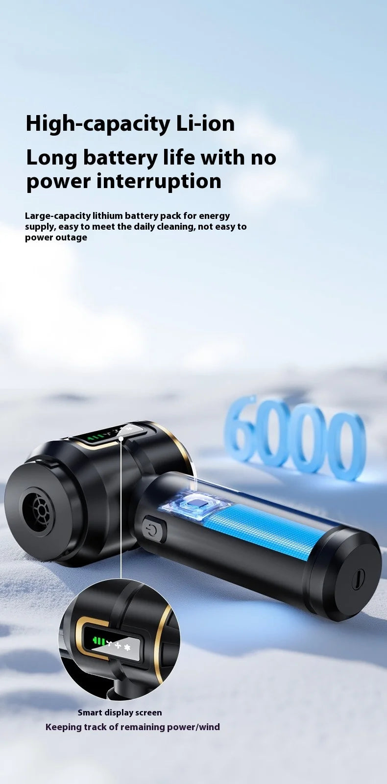 SUITU Cordless Handheld Car Vacuum and Dust Blower