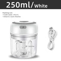 MYVIT USB Electric Mini Food Chopper — 30W Portable Garlic Masher & Vegetable Chopper, 250ml BPA-Free