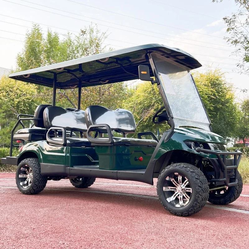 Electric Golf Cart Off-Road — Cargo Box, Off-Road Tires & Upholstered Seat