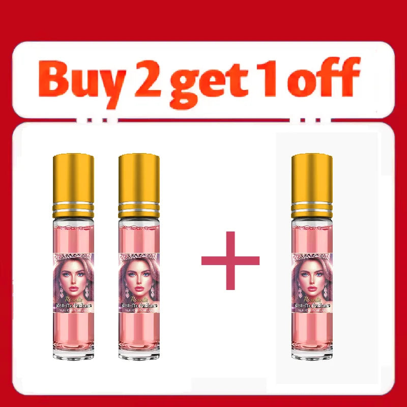 Women's Natural Floral Perfume Oil 10ml – Alcohol-Free Plant Extract Fragrance