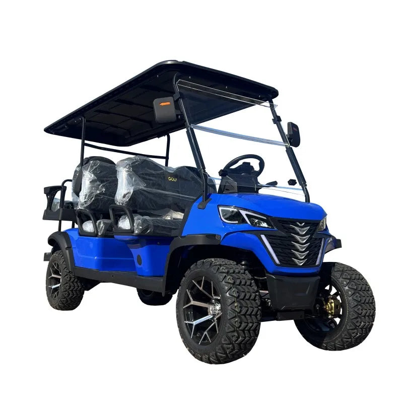 Classic 4-Seat Electric Golf Cart — 5000W Farm & Hunting Cart, 2-Row Seating, Global Best Seller