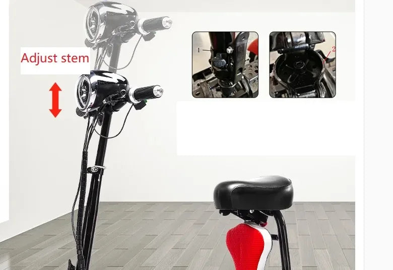 4-Wheel Mobility Scooter for Seniors, Foldable Electric Travel Scooter