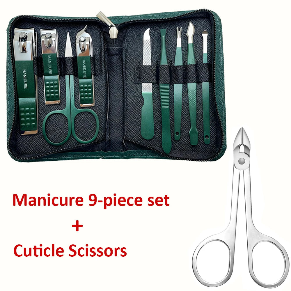 Professional Nail Care Kit – Stainless Steel Manicure & Pedicure Set with Travel Case