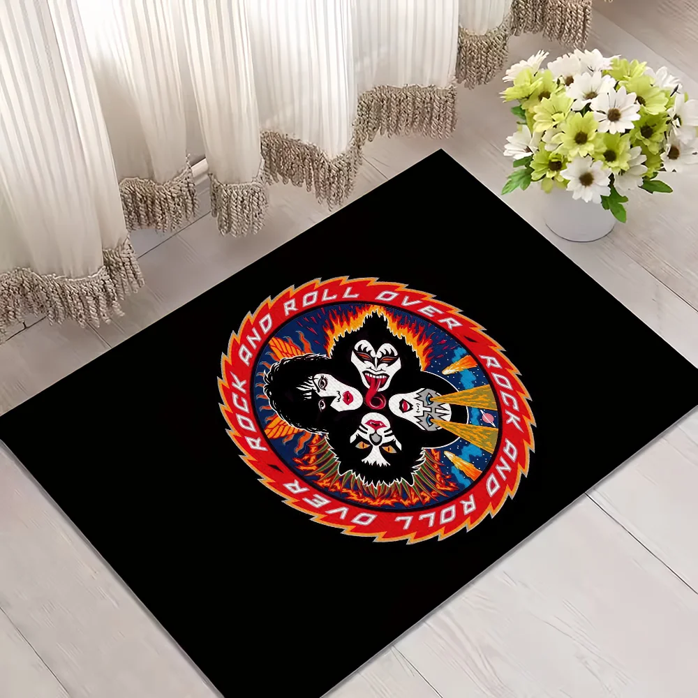 Rock Band KISS Doormat – Non-Slip Welcome Rug for Bedroom, Bathroom & Entryway
