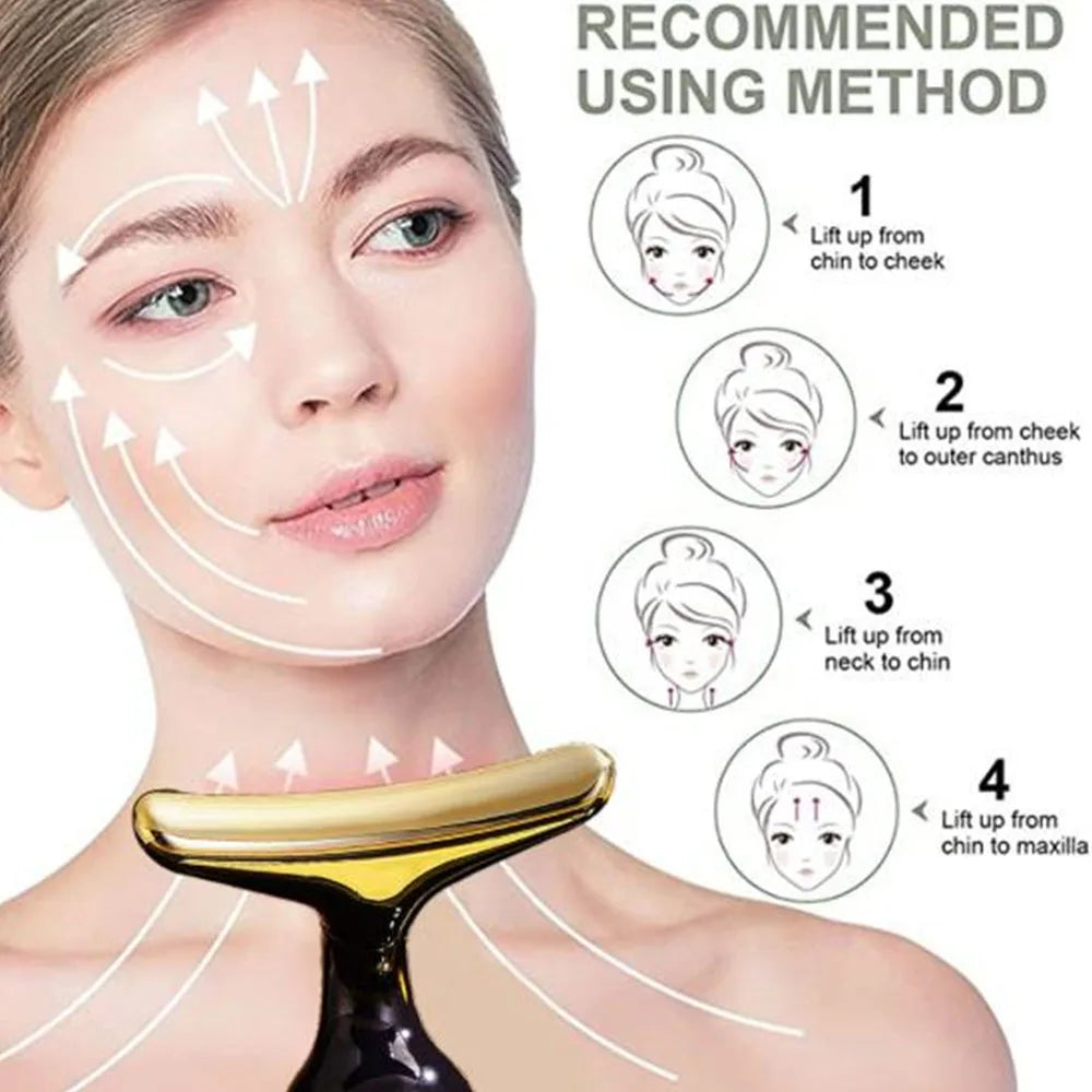 3-in-1 Face Massager – V-Line Lifting, Eye & Neck Anti-Aging Beauty Device