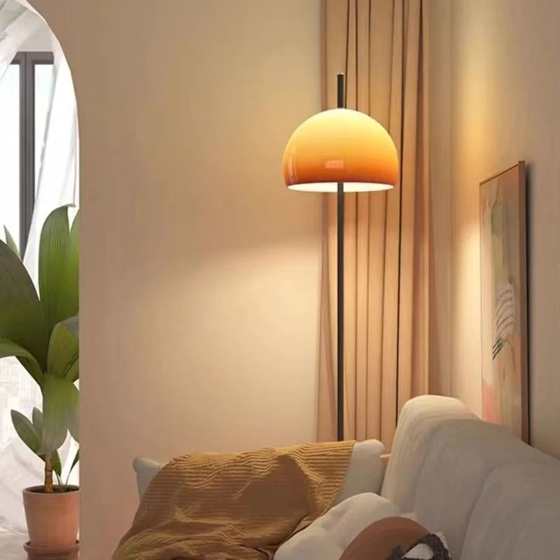Orange Mushroom Lamp – Floor & Table Options