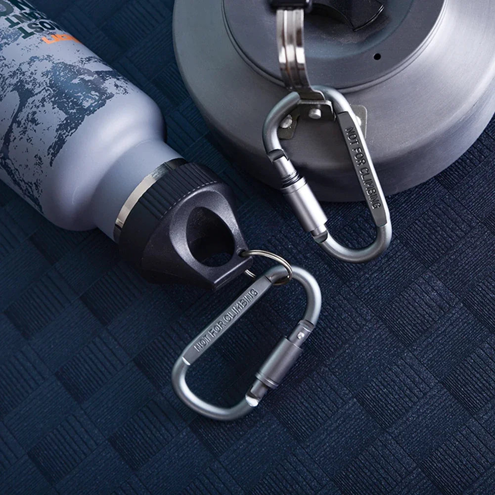 4–6 Piece Carabiner Set — Aluminum Alloy Tactical Keychain Clip for Camping, Survival & EDC
