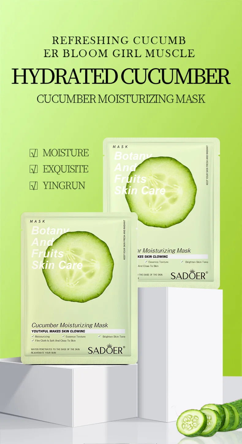 Natural Plant Face Masks — Moisturizing & Firming (8-Pack)