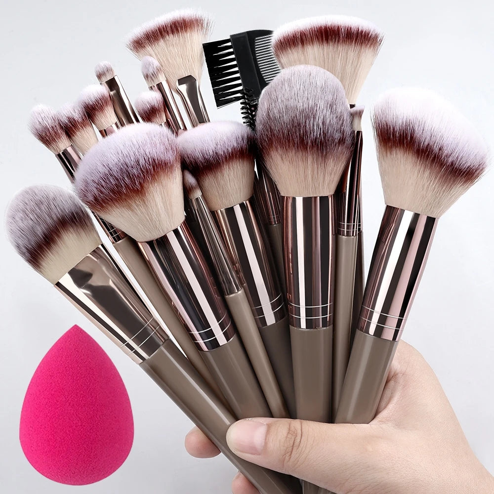 Super Soft Detail Makeup Brush Set — Blush, Highlighter, Foundation & Eyeshadow