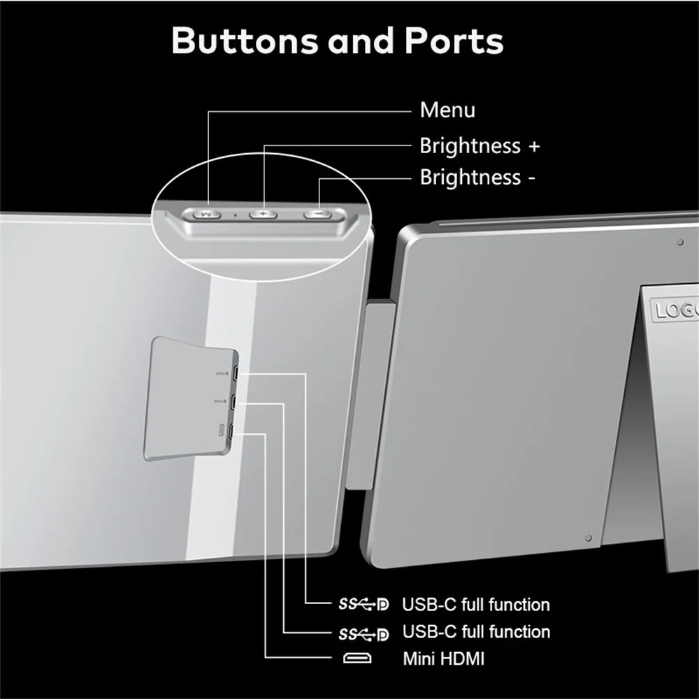 Dual Screen Laptop Extender – Portable IPS Displays