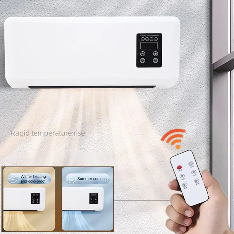 Portable Ductless Air Conditioner & Heater — Wall-Mounted Fan Heater Combo Split Unit for RV & Home
