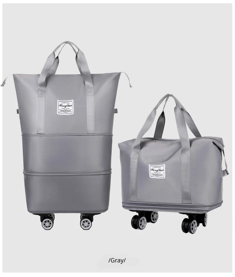 Expandable Fitness Travel Bag – Wet-Dry Storage & Wheels