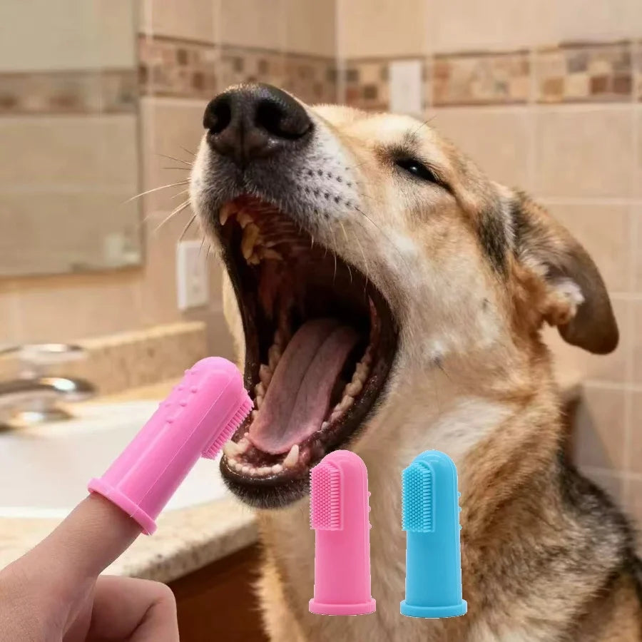 3-Sided Pet Toothbrush for Dogs & Cats