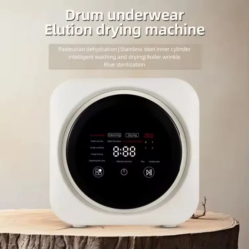 3.5L Portable Mini Washing Machine with Dryer Combo – 4 Modes for Underwear, Baby Clothes & Socks