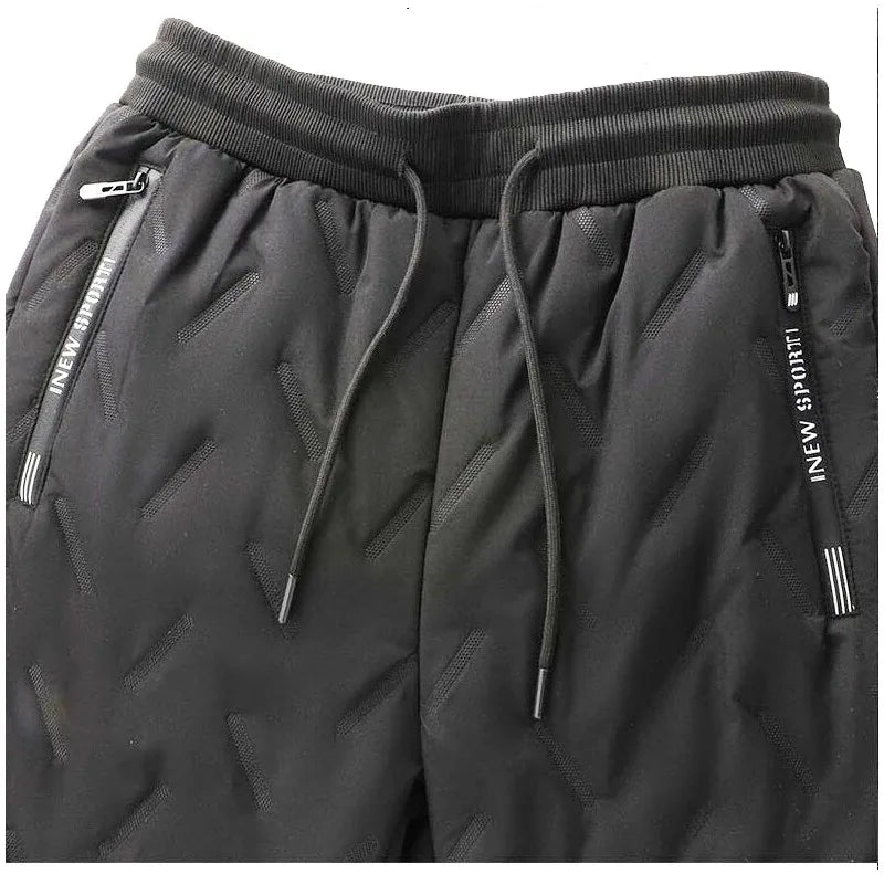 Women's Warm Plush Straight Leg Drawstring Pants — Thickened Winter Sport Trousers