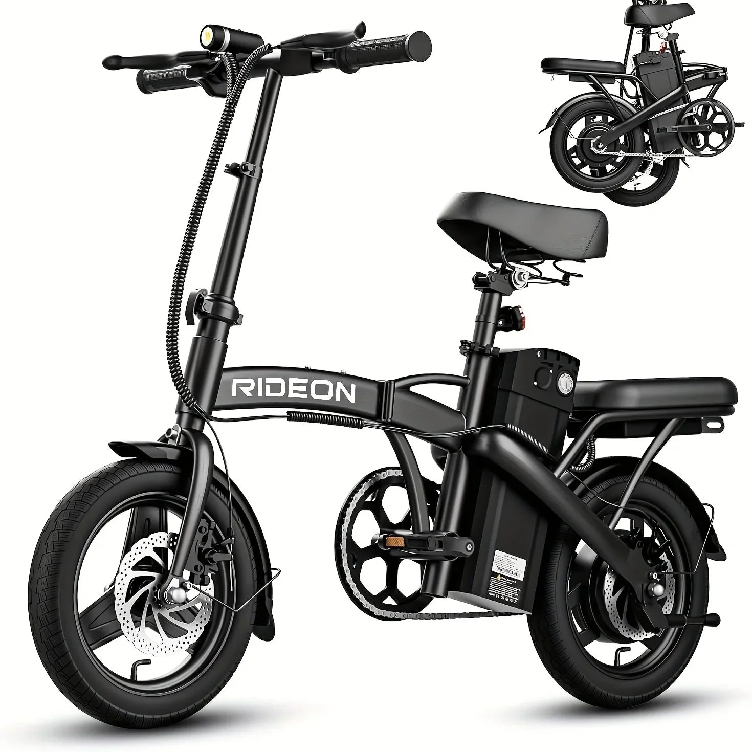K100 400W Foldable Electric Bike — 48V 14-Inch