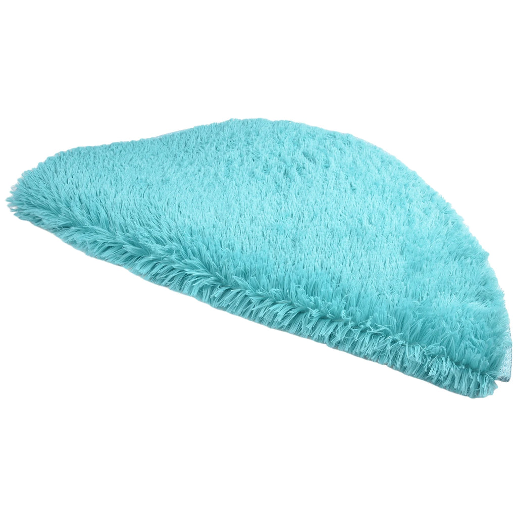 Super Soft Shaggy Area Rug – Anti-Slip 4cm Pile Round Rug for Living Room & Bedroom, 12 Colors & 3 Sizes