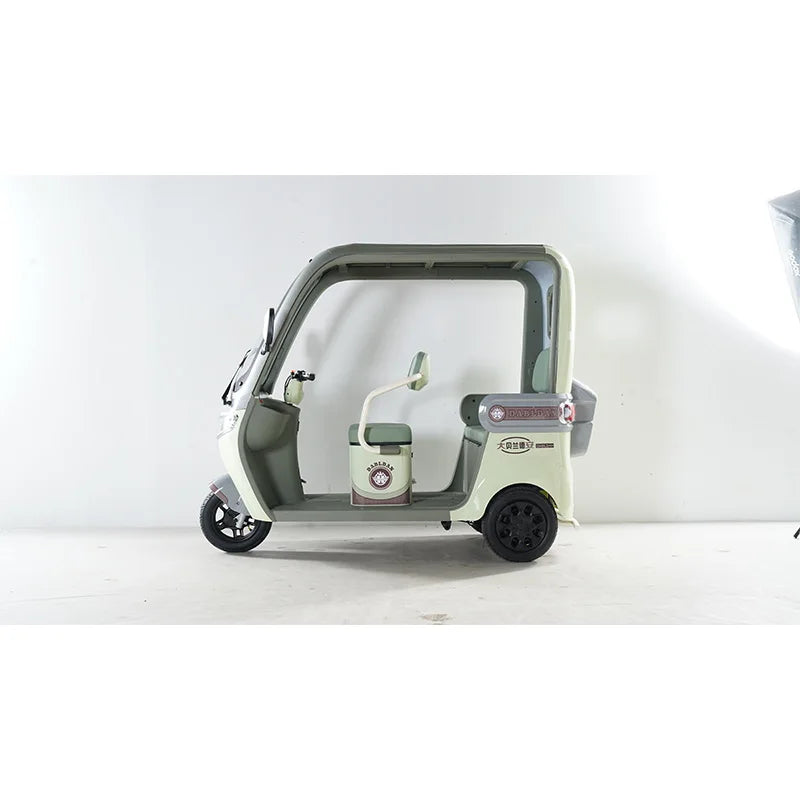 Electric Sightseeing Tricycle — Open Body Mobility & Cargo Vehicle for Adults