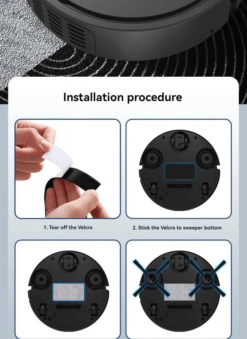 Smart Mini Robot Vacuum Cleaner – Fully Automatic Mopping, Suction & Sweeping Integrated