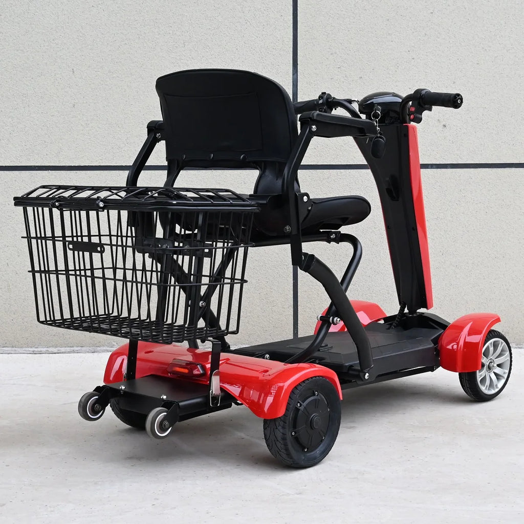 Foldable 4-Wheel Mobility Scooter – 250W Dual Motor, 20–50 km Range