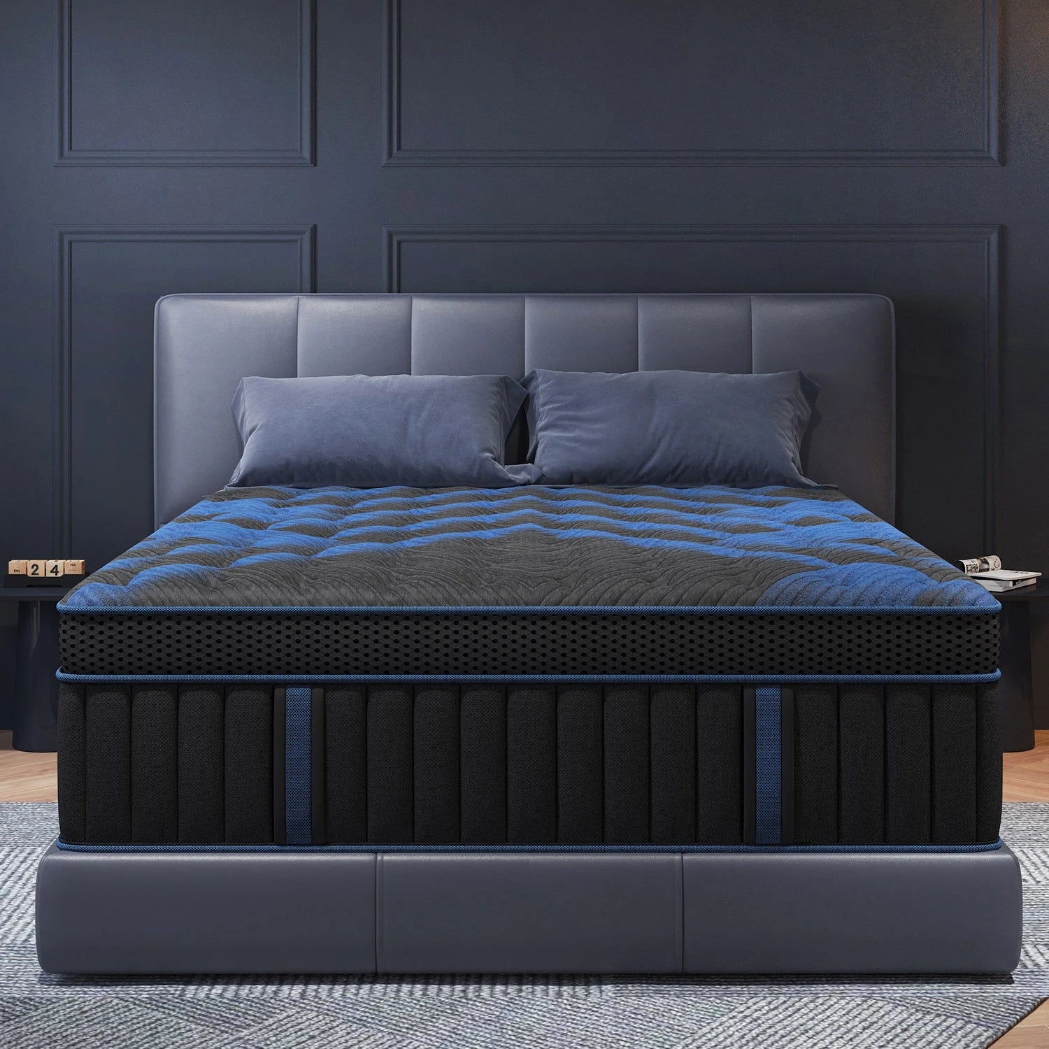 12/14 Inch Hybrid Mattress — Euro Top, Medium Firm, Memory Foam & Pocket Spring for Back & Lumbar Support (Twin to King)