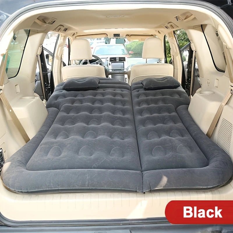 Car Air Inflatable Travel Mattress Bed — Universal Back Seat Camping Mat