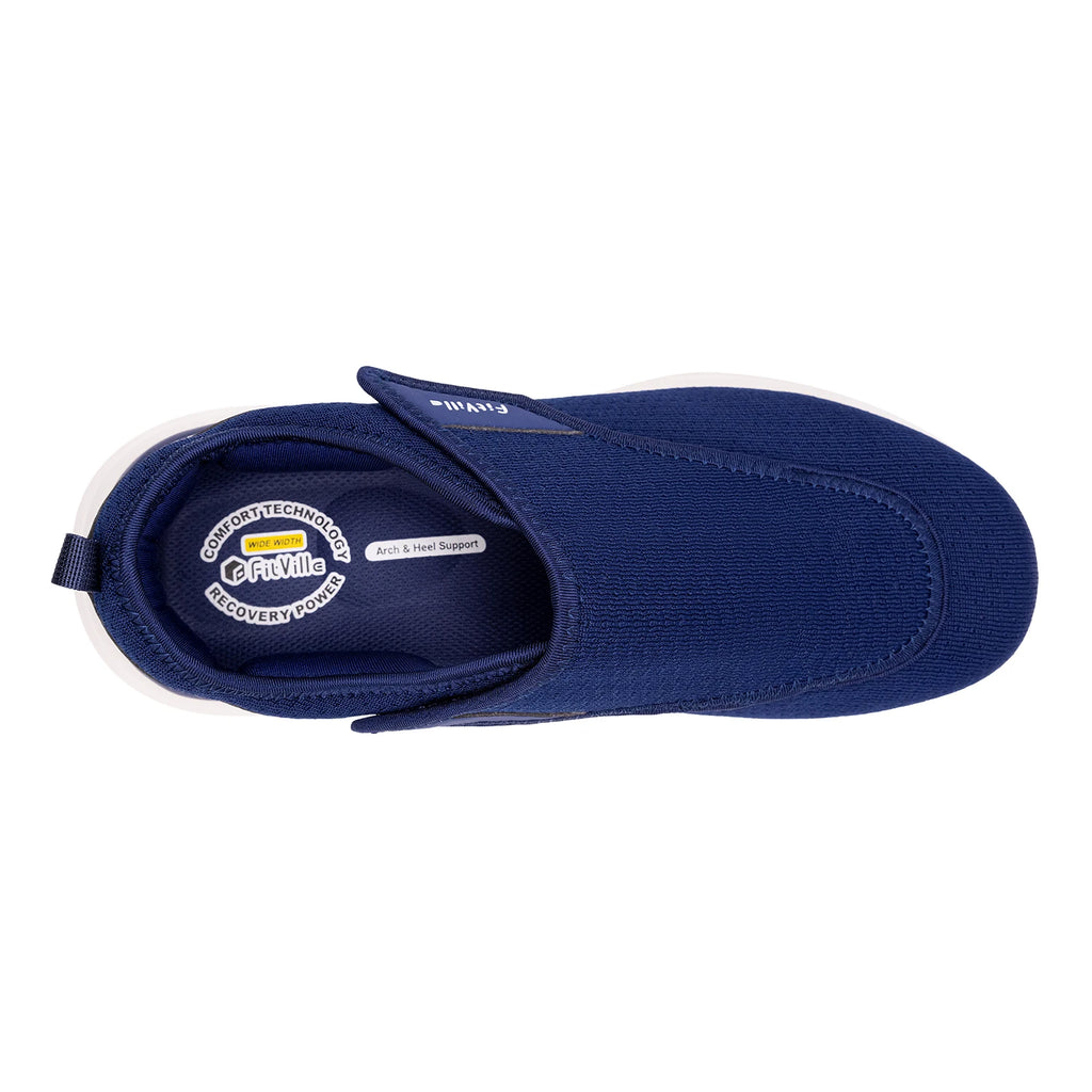 Men's Extra Wide Adjustable Diabetic Shoes – Orthopedic Walking Shoes for Elderly Swollen Feet & Foot Pain