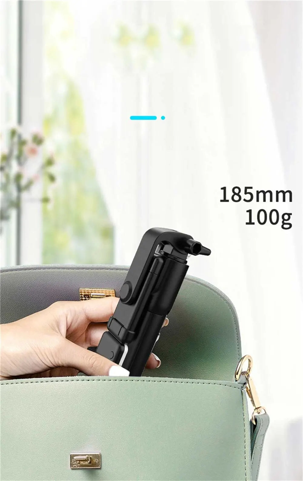 Portable Bluetooth Selfie Stick — Extendable Tripod with Wireless Remote