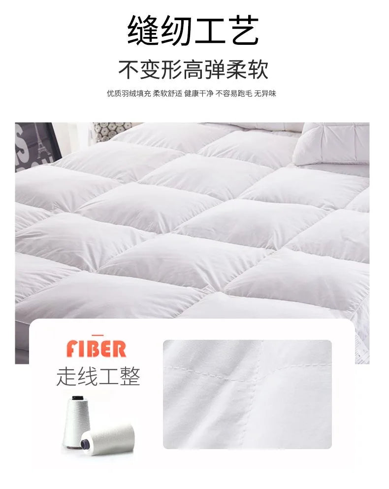 VESCOVO Goose Down Mattress Topper – Soft Back Support Tatami Mattress, Queen to King, 150-160x200cm