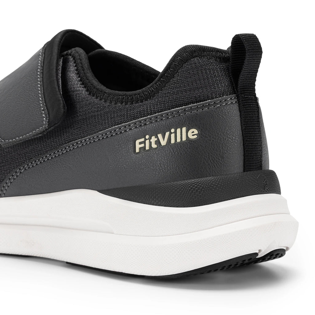 Men's Wide Diabetic Walking Shoes – Anti-Slip Easy-On Orthopedic Shoes for Elderly Foot Pain Relief & Swollen Feet
