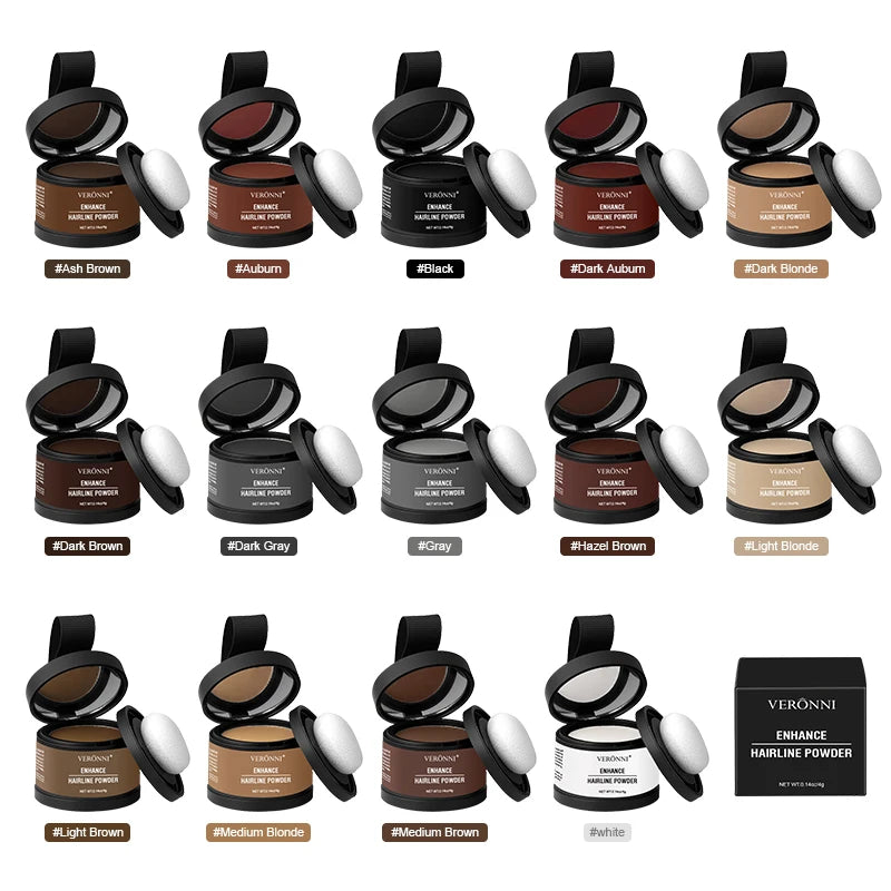 Waterproof Hairline Shadow Powder — Instant Root Cover & Scalp Filler (4g)