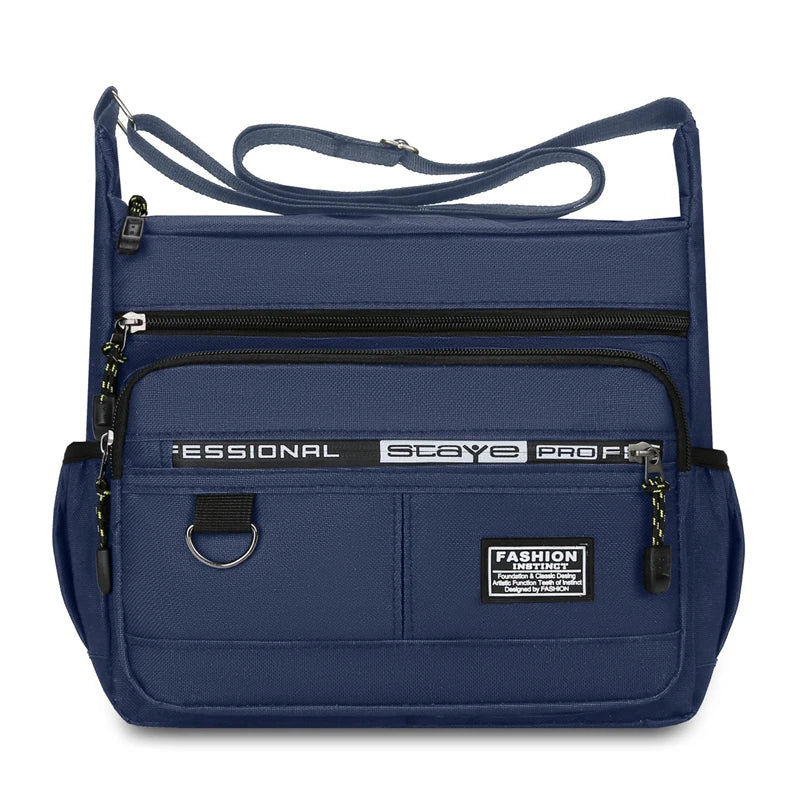 Men's Waterproof Messenger Bag – Oxford Crossbody Sling Pack for Work, Business & Travel