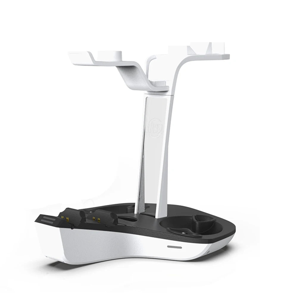 PS5 & PSVR2 Charging Dock – Controller Charger Station with LED Indicator & Headset Stand