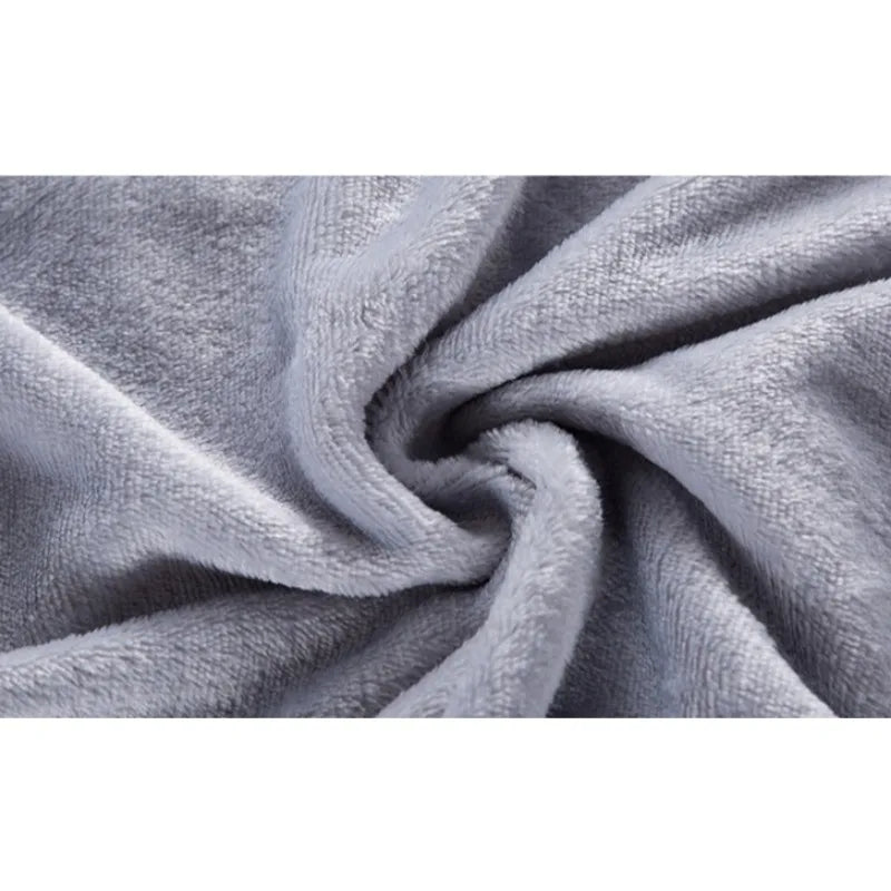 Solid Color Plush Blanket – Thick Warm Farley Fleece Multifunctional Throw, Multiple Colors