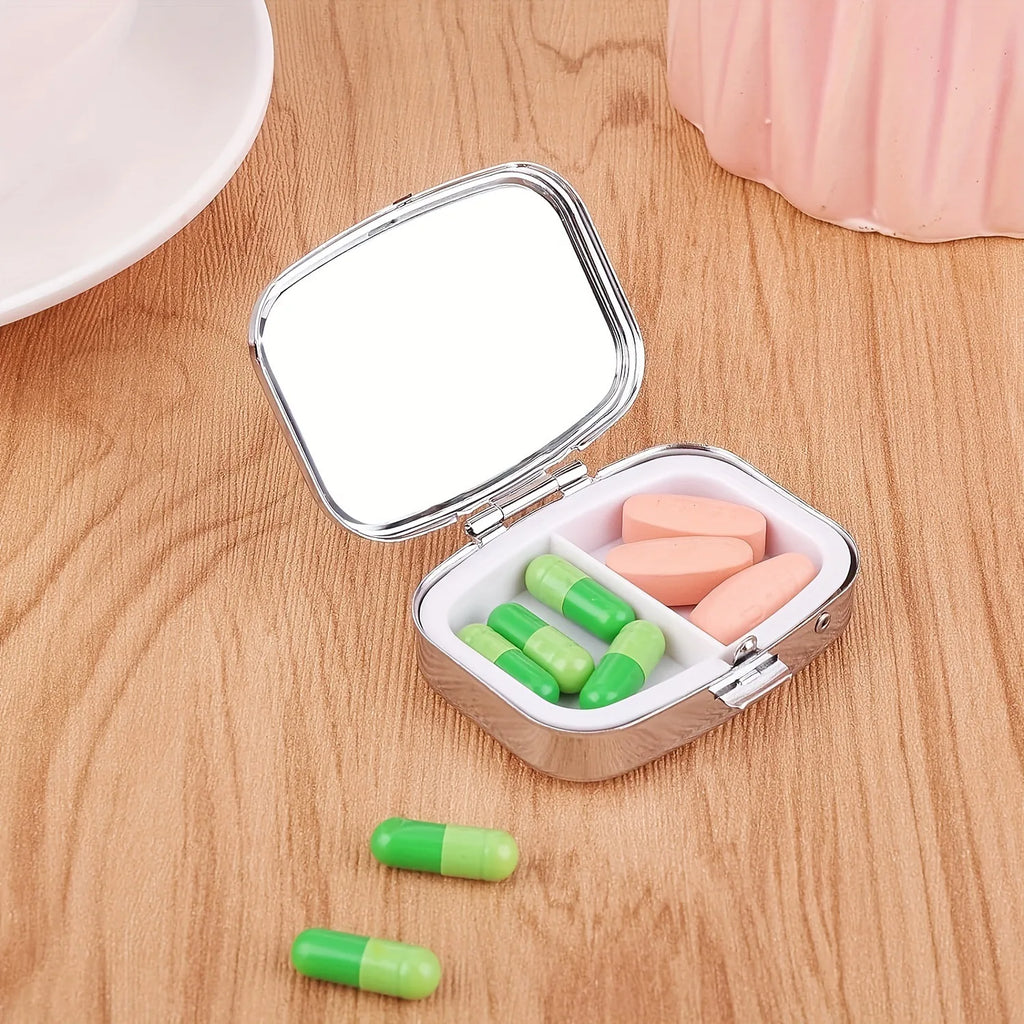 Colorful Metal Pill & Jewelry Organizer Box